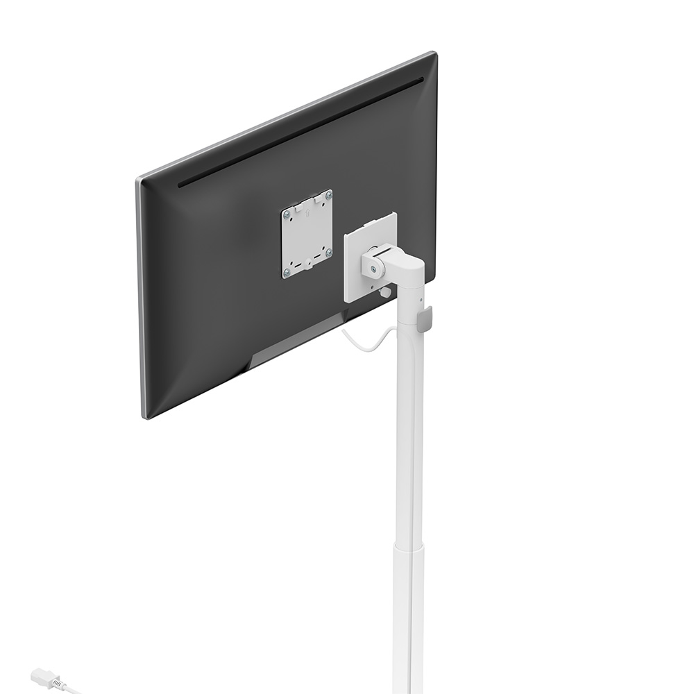 삼성 삼탠바이미 스마트TV IPTV M5+원터치 이동형 무빙 거치대 68.6cm(27인치), 화이트 이동식 스탠드 이미지 6