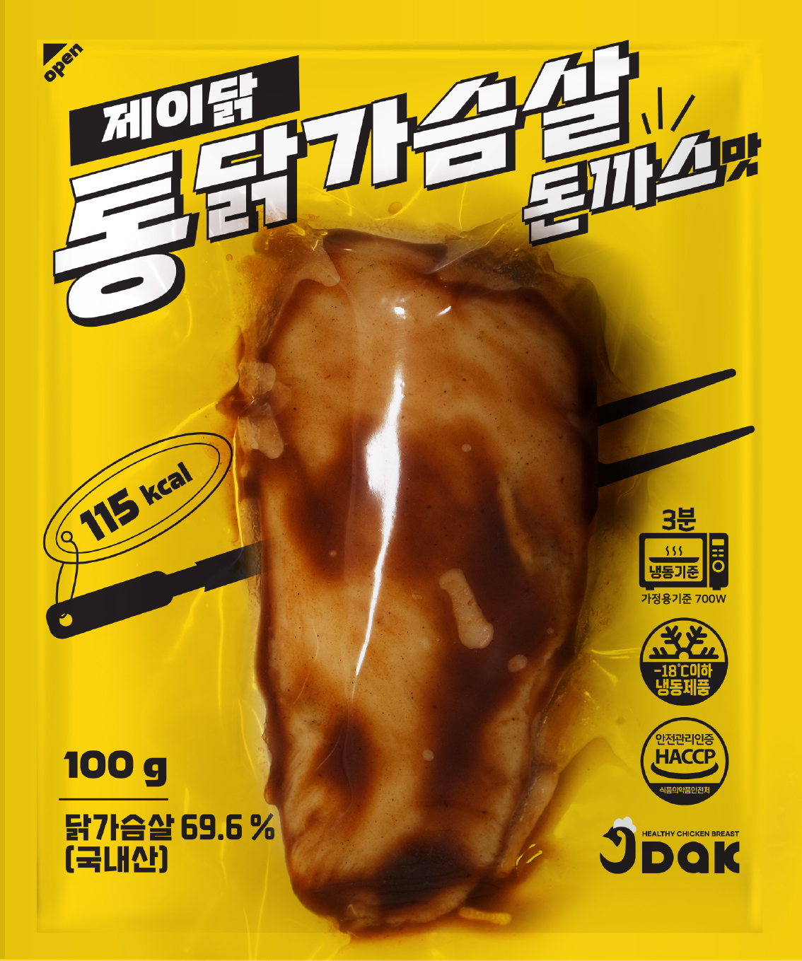 제이닭 통닭가슴살 돈까스맛,숯불치킨맛,떡볶이맛 100g 30팩 이미지 4