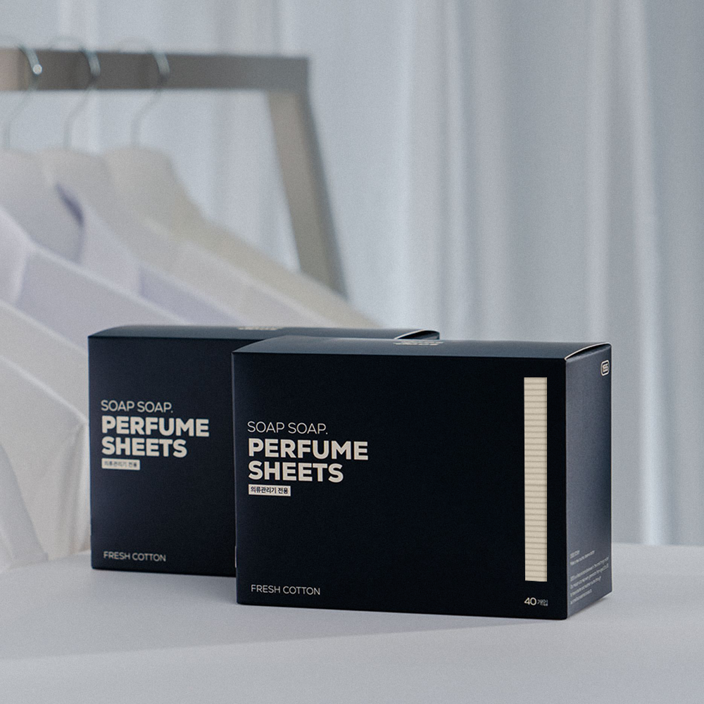 소프소프 퍼퓸시트 40매입 x 2 set - 의류관리기(스타일러, 에어드레서) 향기 시트