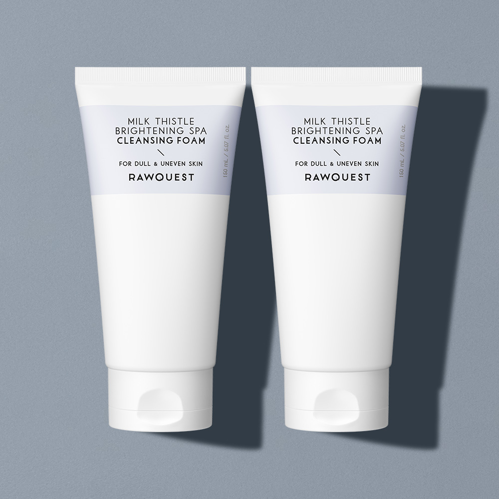 로우퀘스트 밀크시슬 브라이트닝 스파 클렌징 폼 150ml, 2개 - 메인 이미지