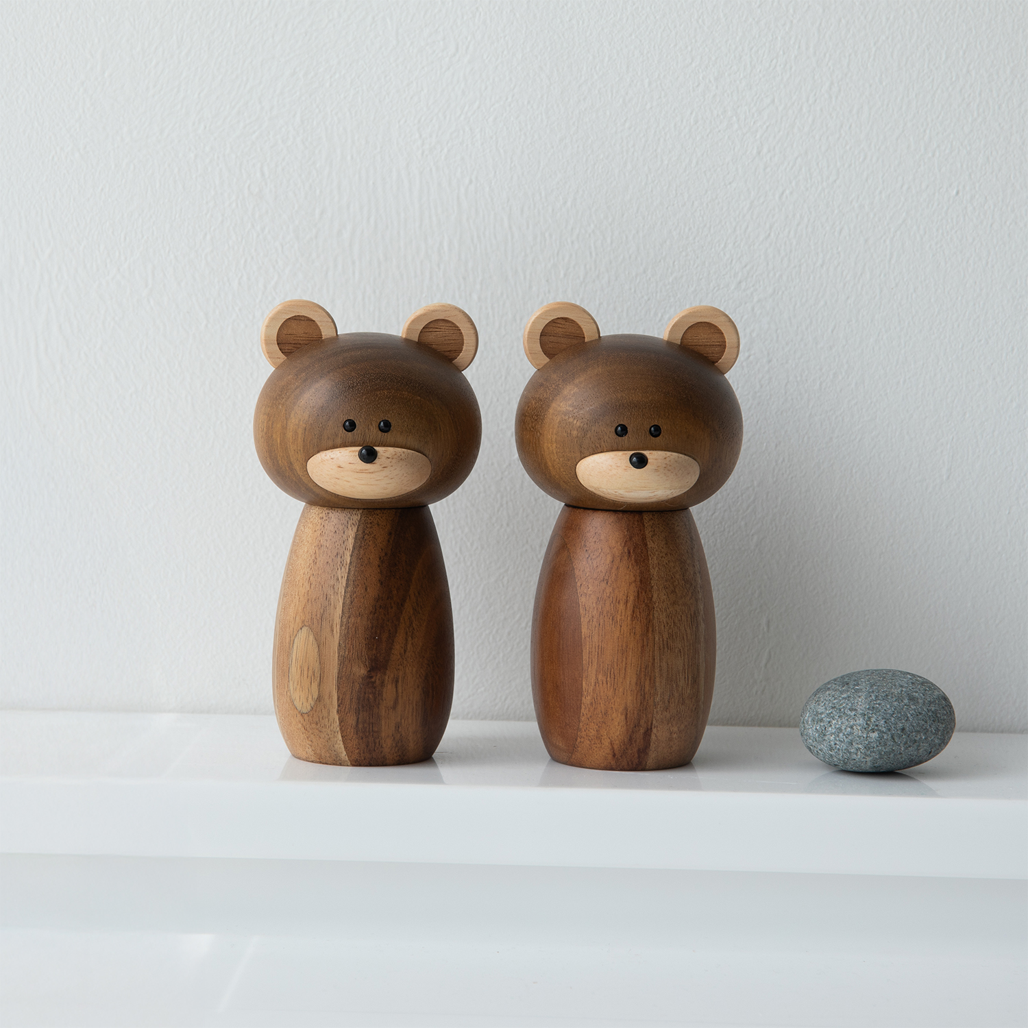 우드시엘 곰돌이 후추 그라인더 소금 분쇄기 소금후추 통후추 소금통