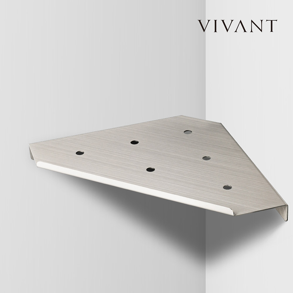 비반트 VIVANT 코너선반 TC051 MS메트실버 그레이 골드 욕실화장실 모서리받침대 - 상품 이미지