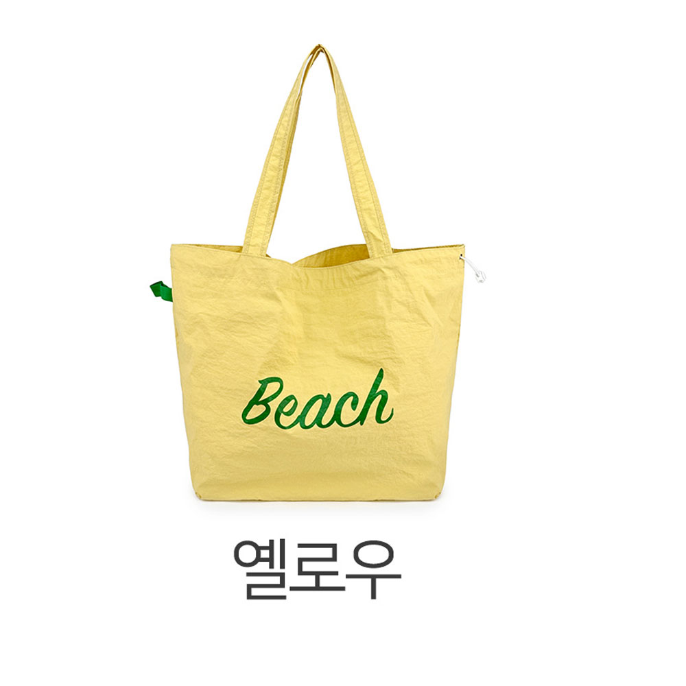가벼운 나일론 빅사이즈 조리 숄더백 경량 큰 대형 쇼퍼백 라지 초경량 시장 마트가방 - 상세 이미지 4