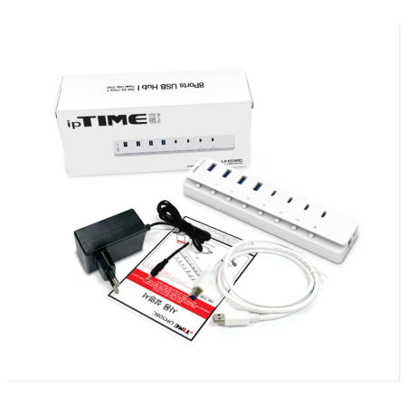 EFM네트웍스 UH508C [아이피타임] USB3.0 A-type 4포트 + USB3.0 C-type 3포트 충전전용 1포트