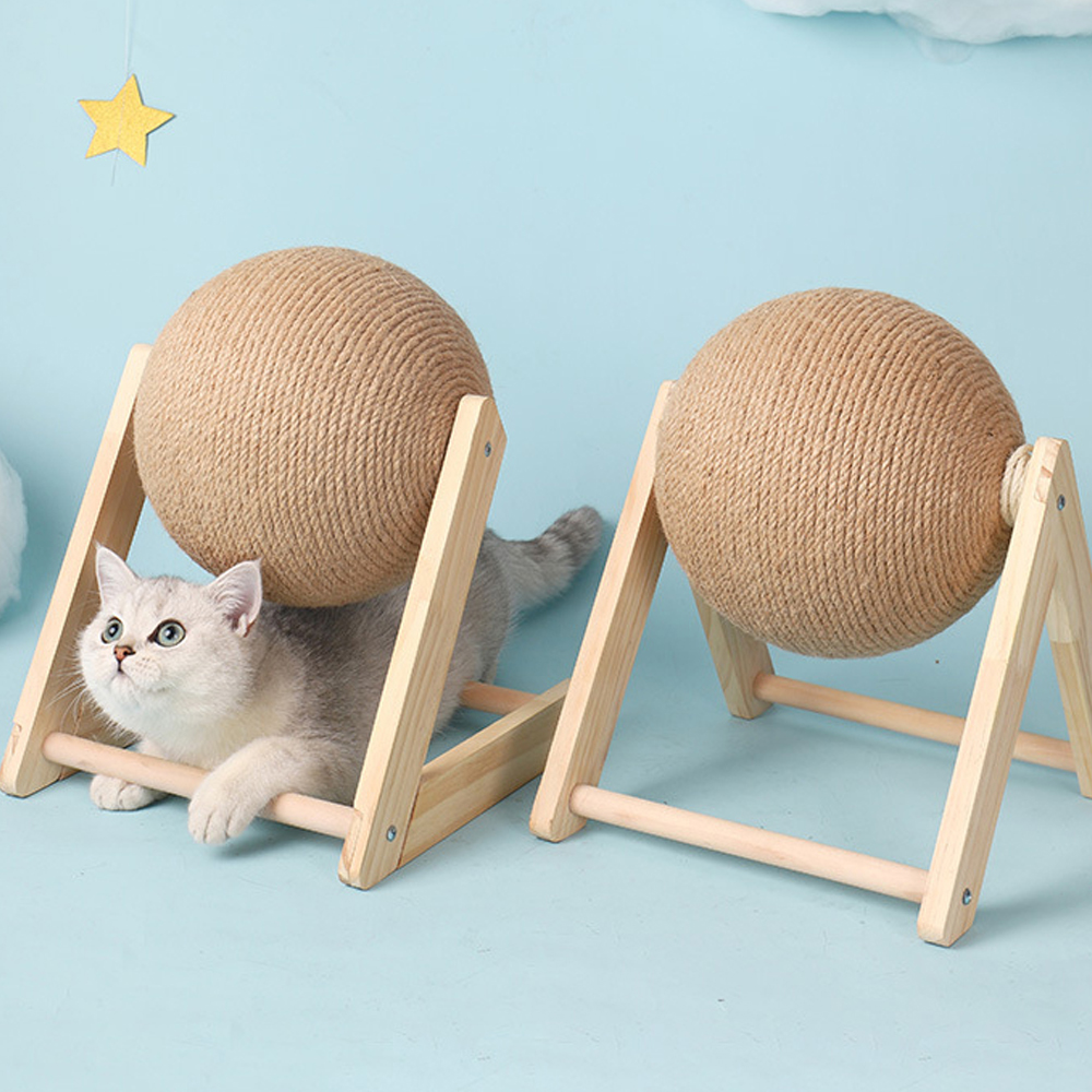개과천선 어몽드 스윈공 고양이 스크래쳐 회전 볼 장난감 반려묘 - 상세 이미지 4