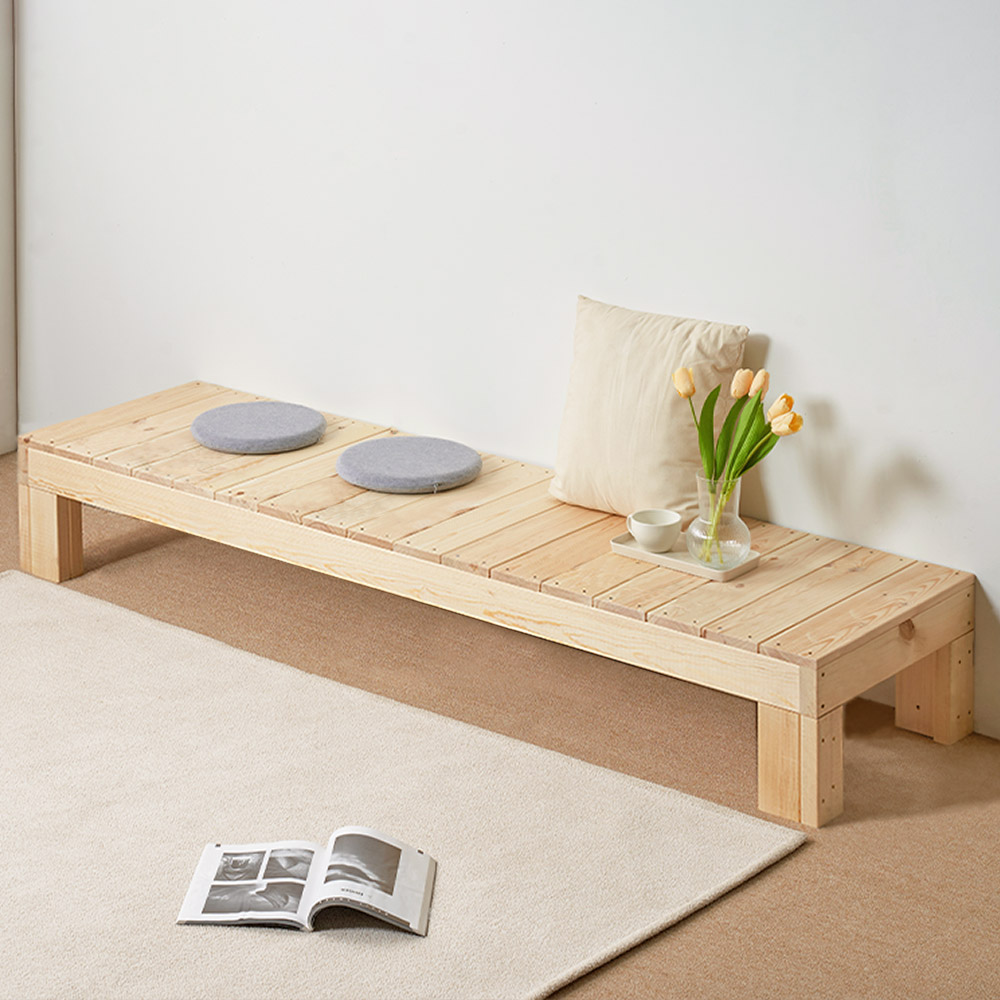 베드벤치 원목 침대 스툴 사이드 연장 수납 300X2020