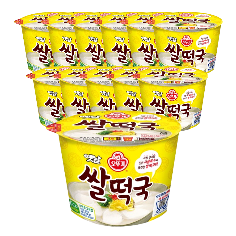 오뚜기 옛날 쌀떡국(용기) 166.6g 12개 - 상품 이미지