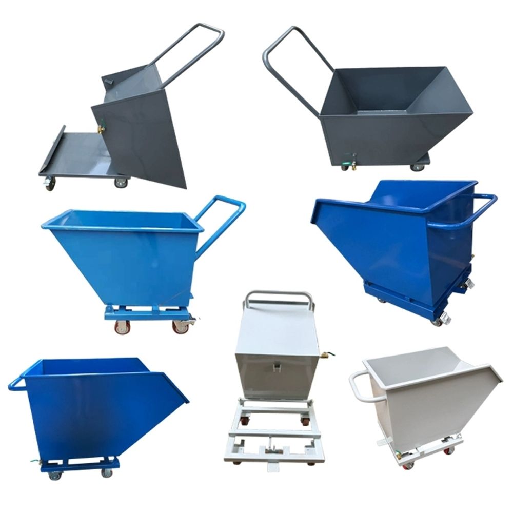 산업용 철 스크랩 오픈 대형 상자 박스 파렛 A. 칩 카트 A형 W830D550H620MM 이미지 6
