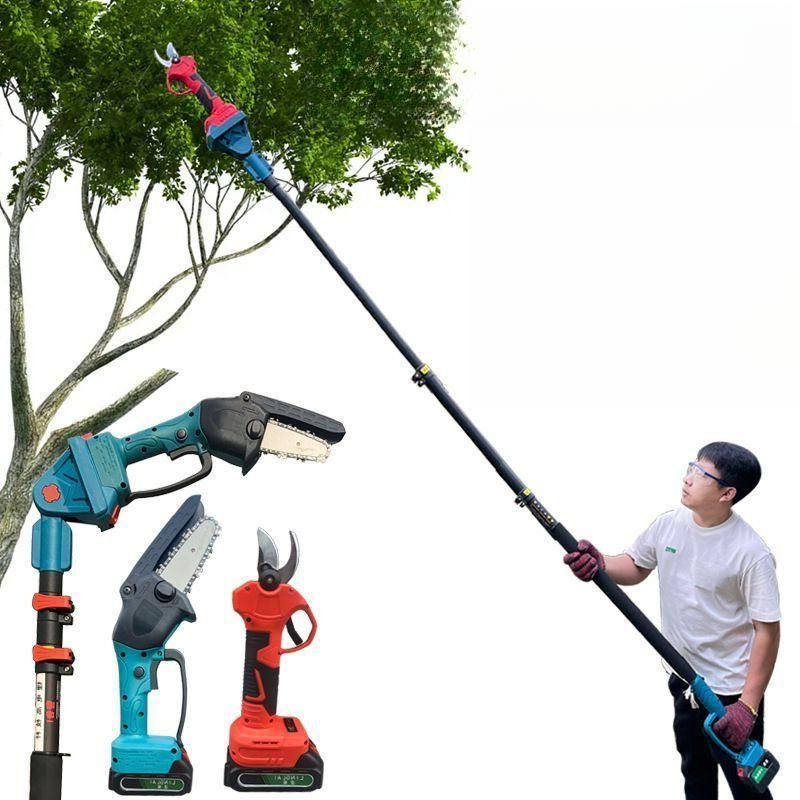원예 전지가위 무선 전동 고지가위 전정 가지치기 절단기 고지가위 / 5셀 배터리 2개