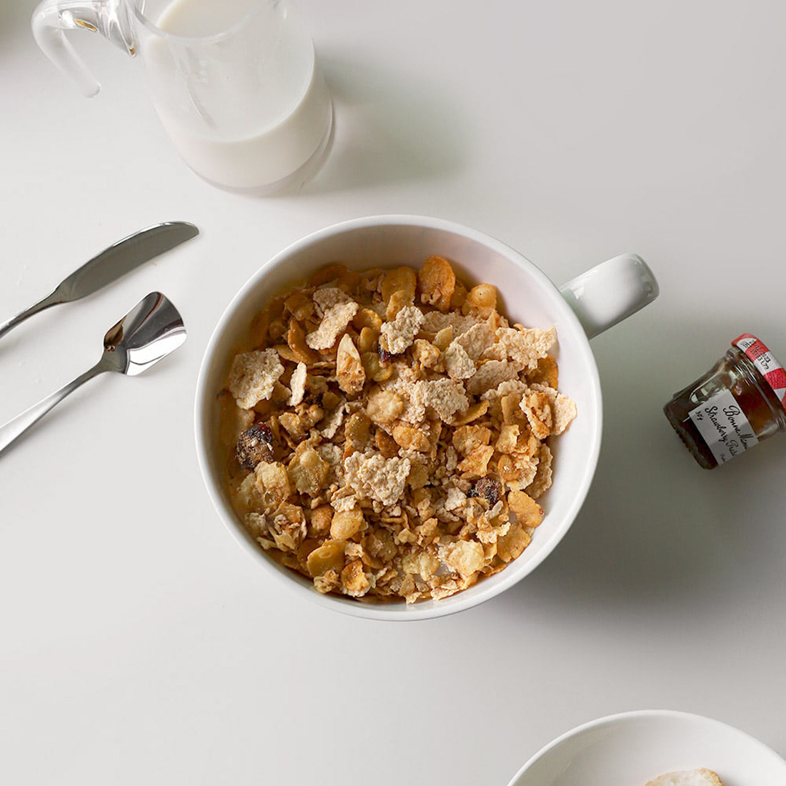 화이트 손잡이 컵라면 그릇 육개장도자기 비빔밥 시리얼 전자레인지 용기 라면기