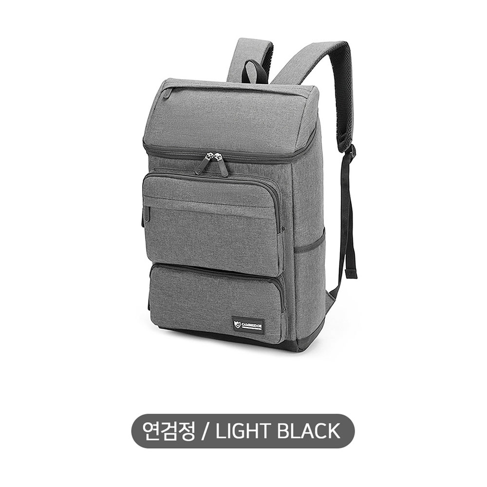 남자 대학생 직장인 멀티포켓 백팩 비즈니스 출장 여행 상단개폐형 탑지퍼 대형 대용량 백팩 - 상세 이미지 3