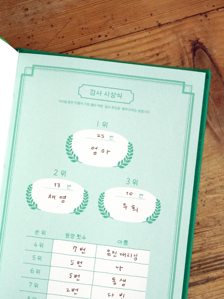 리훈 마음탈탈 감사일기 성인 감사일기장 감정일기 만년다이어리 만년필 이미지 8