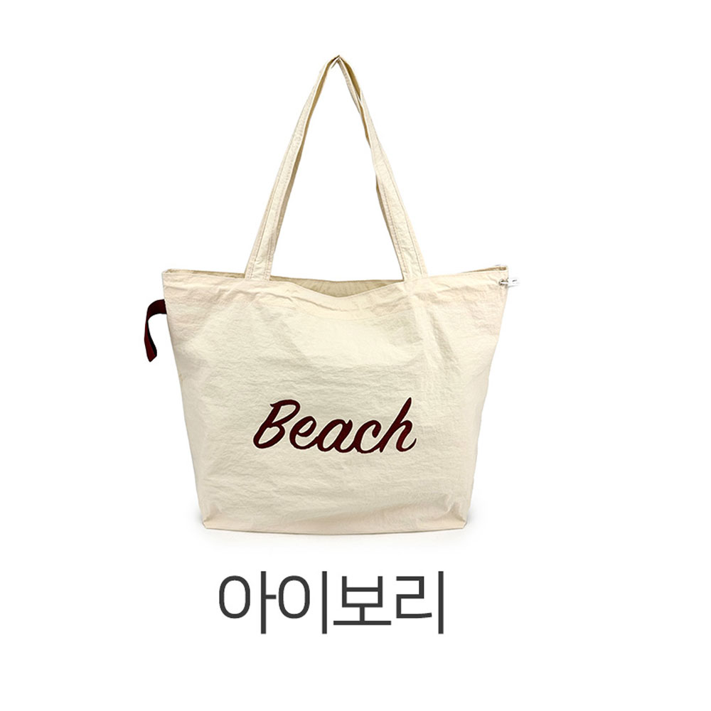 가벼운 나일론 빅사이즈 조리 숄더백 경량 큰 대형 쇼퍼백 라지 초경량 시장 마트가방 - 상세 이미지 3
