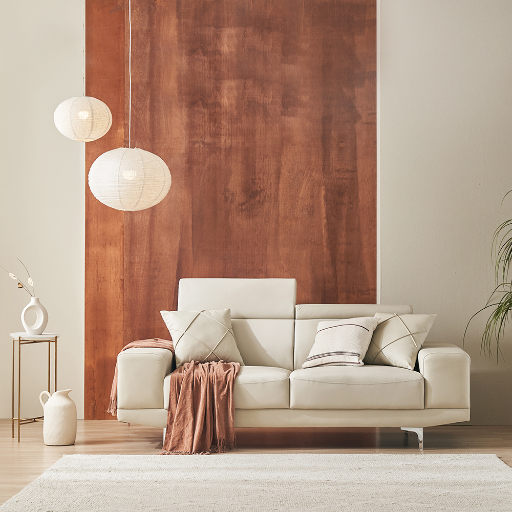 바스포르 소노아 무빙헤드 3인 비건 실리콘 가죽소파 (스툴 미포함)