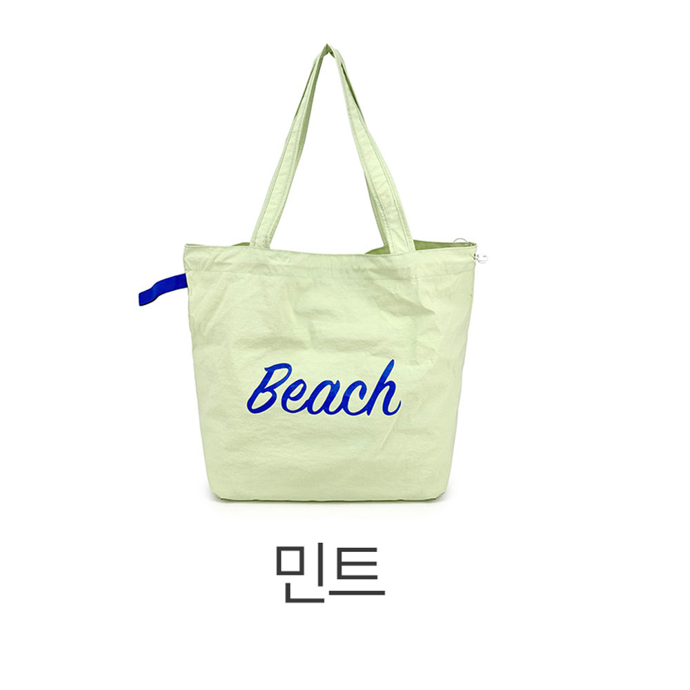 가벼운 나일론 빅사이즈 조리 숄더백 경량 큰 대형 쇼퍼백 라지 초경량 시장 마트가방 - 상세 이미지 5