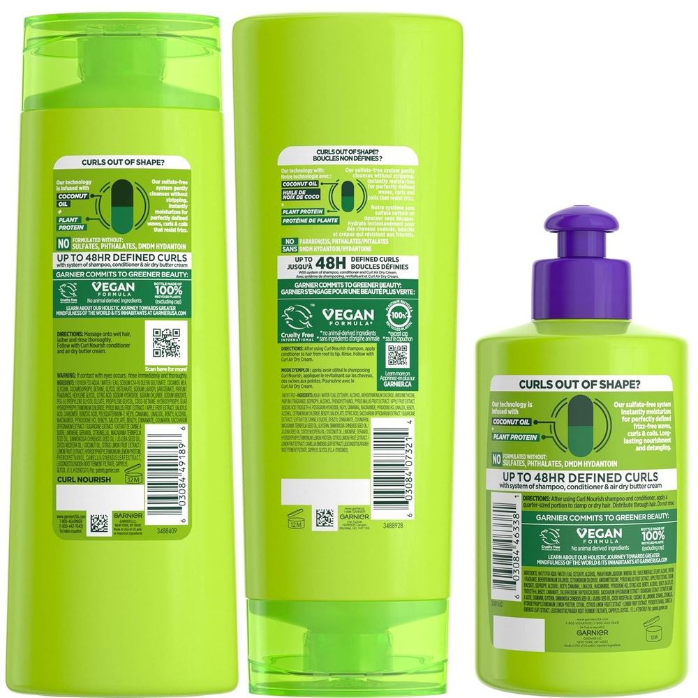 Garnier 가르니에 프룩티스 샴푸 컨디셔너 세트 에어드라이크림 버터세트 - 상세 이미지 2
