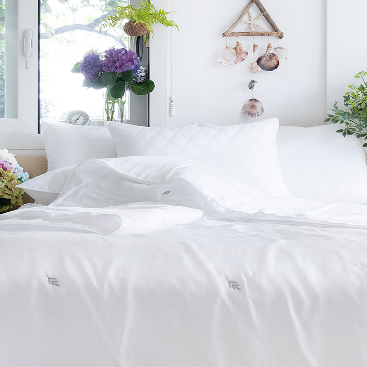 시원한 100% 풍기 인견 차렵이불 [리프자수]