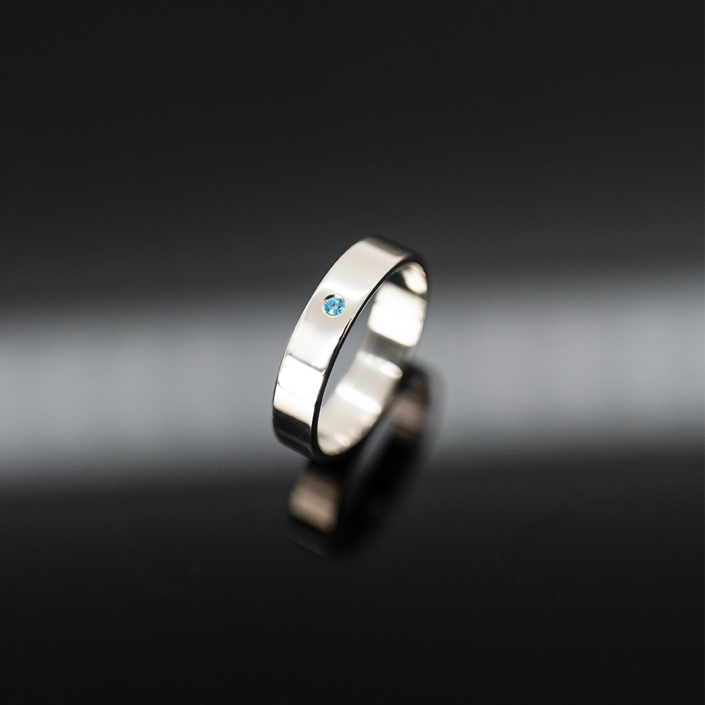 925하우스 탄생석 주문제작 반지 실버링 큐빅 은 각인반지 우정링 커플링 은반지