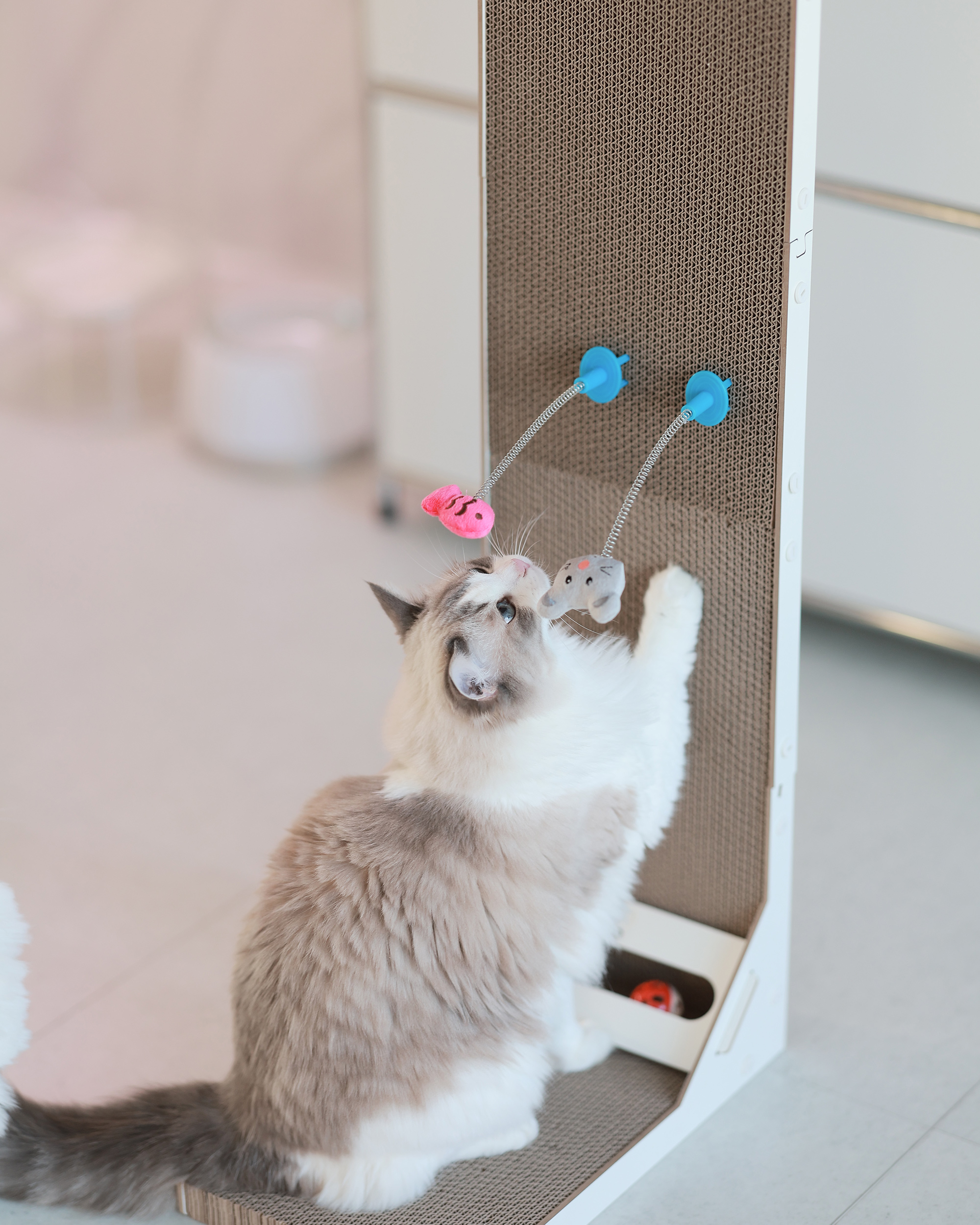 아토주 엘라인 고양이 수직 스크래쳐 83cm