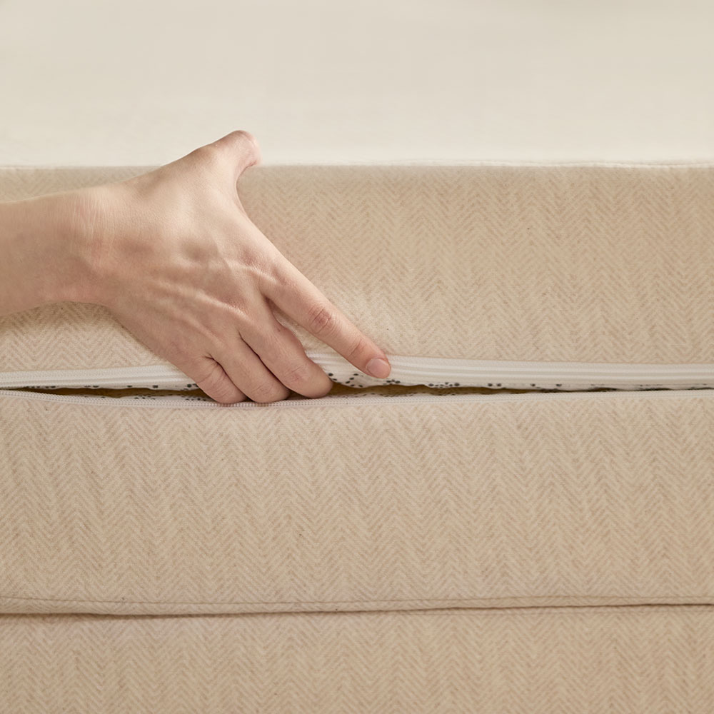 바스포르 머쉬 3단 탄탄한 접이식 허리에좋은 토퍼 메모리폼 매트리스 수면매트 11cm Q