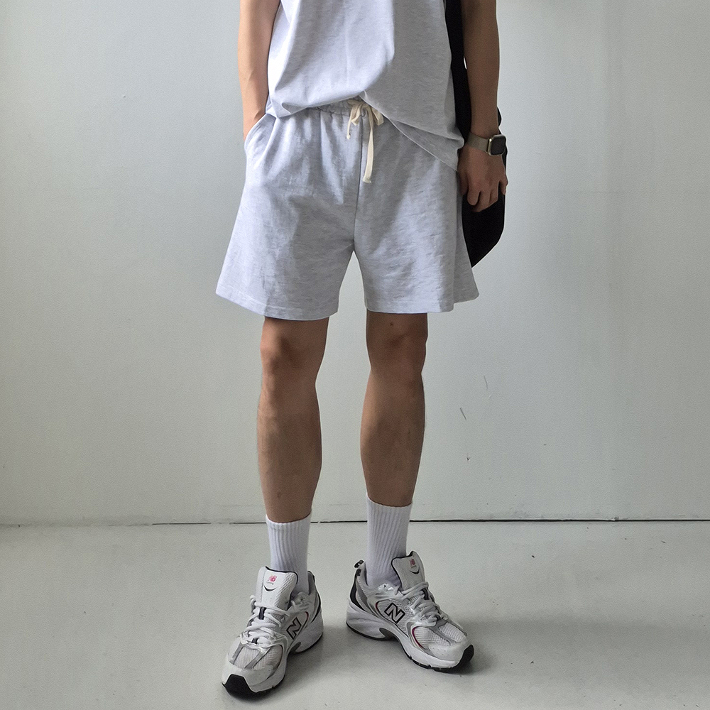 남자 여름반바지 밴딩 트레이닝 팬츠 남자 반바지 - 상세 이미지 4