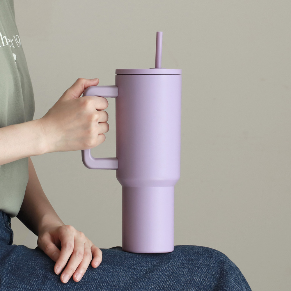 304스텐 메가 대용량텀블러 빨대포함 보온보냉 리유저블컵 1180ml - 상세 이미지 3