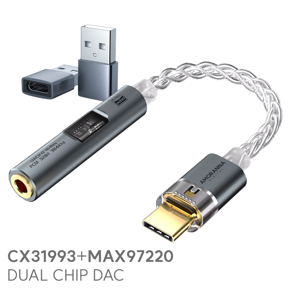 꼬다리 DAC C타입 A타입 이어폰 3.5mm 젠더 CX31993 MAX97220 - 상세 이미지 2
