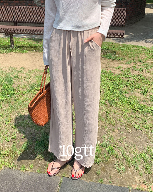[자체제작] 르에어 와이드 밴딩팬츠 여름 츄리닝 바지 PT065 이미지 2