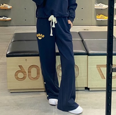 아디다스 VRCT BBPANTS 여성 네이비 니트 팬