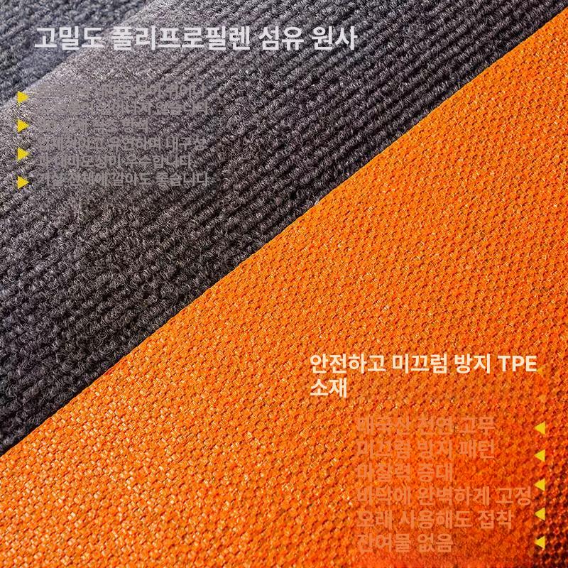 컴퓨터의자 매트 사무실 층간소음 미끄럼 마루보호 정사각 회색 60x90cm - 상세 이미지 2