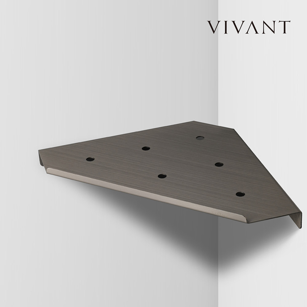 비반트 VIVANT 코너선반 TC051 MS메트실버 그레이 골드 욕실화장실 모서리받침대 - 상세 이미지 2