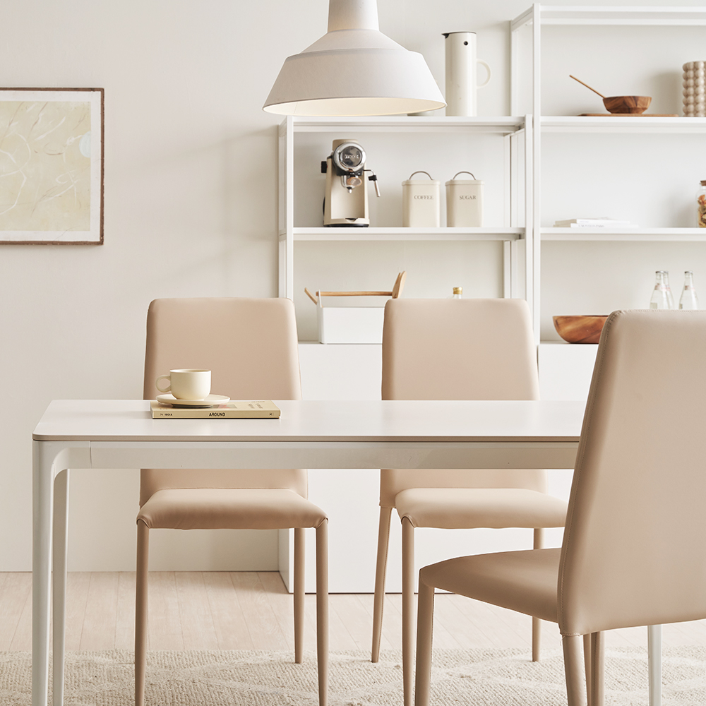 바스포르 람스 이태리 포세린 세라믹 무광 식탁세트 테이블 2인용 1200