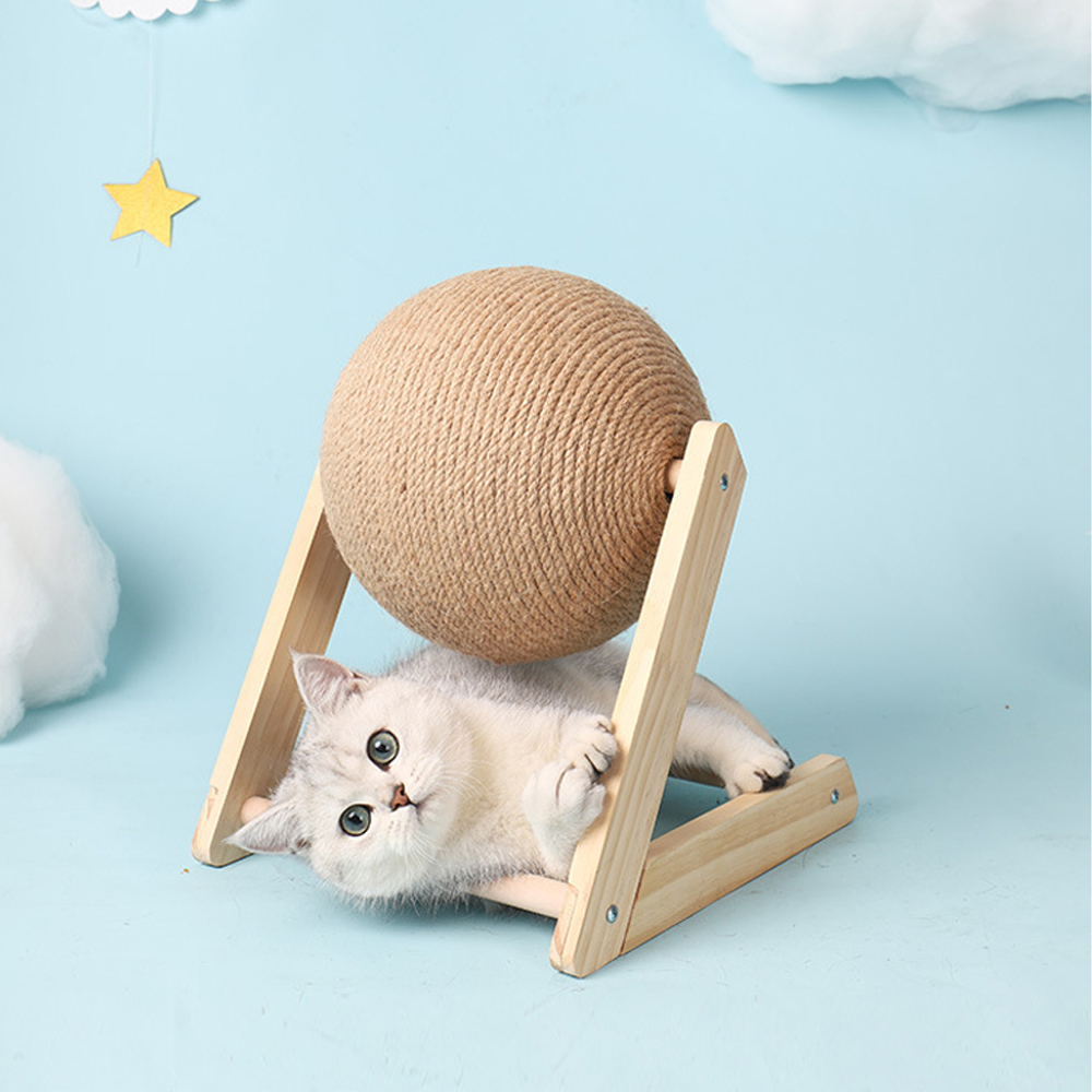 개과천선 어몽드 스윈공 고양이 스크래쳐 회전 볼 장난감 반려묘 - 상세 이미지 3
