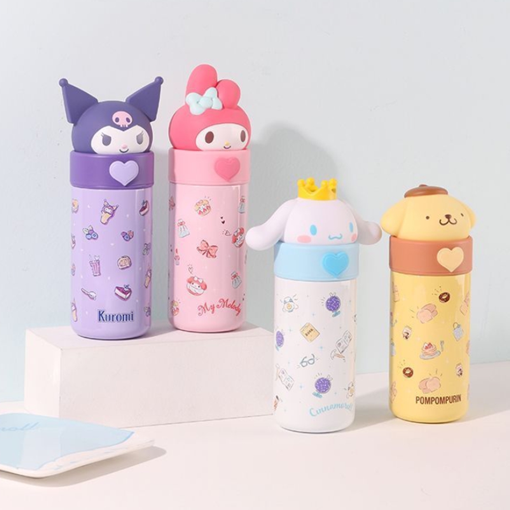 산리오텀블러 스텐 보온 입체 피규어 350ml 텀블러 - 상세 이미지 3