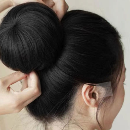 보급창고2호점 똥머리 가발 블랙 뿌까머리 업스타일가발