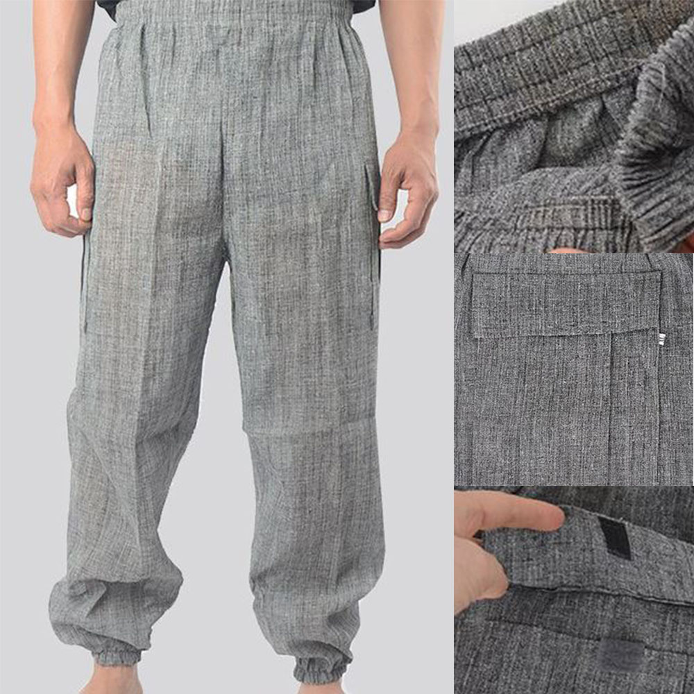 남녀 인견마 바지 간절기 츄리닝 통풍 외출 포켓 마바지 - 상품 이미지