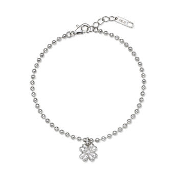 [바이이에르] [925 silver] Clover ball chain bracelet (Silver) BH7B52711W9175 - 상세 이미지 2
