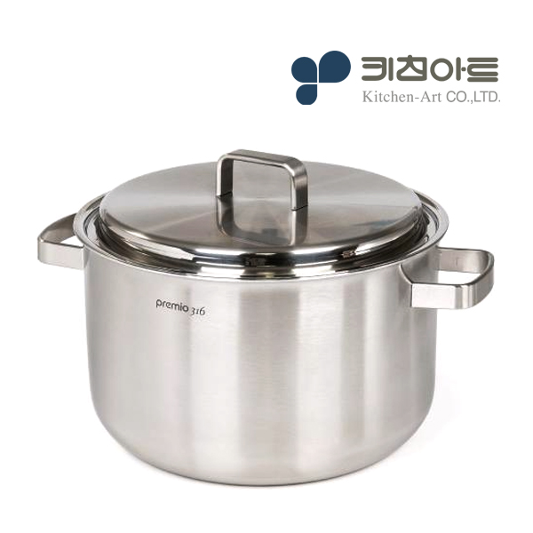 키친아트 316 통5중 스텐 인덕션 곰솥냄비 큰냄비 28cm - 상품 이미지