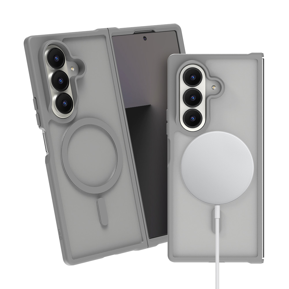 랩씨 맥세이프 마그넷 케이스 지문방지 강력한 자력 매트그레이, 갤럭시Z 폴드7