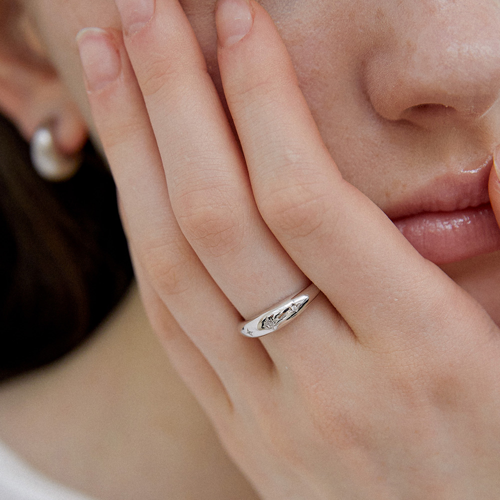 [바이이에르] [925 silver] Star stone ring (Silver) BH7R52712W9 - 상세 이미지 3