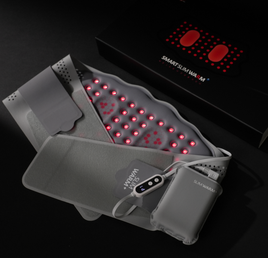 슬림웜 LED 허리찜질기 근적외선 복부 온열찜질기 원적외선 찜질