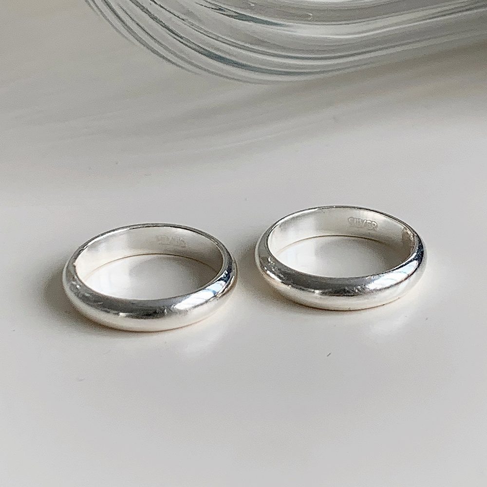 925하우스 은가락지 엥게이지 실버반지 커플링 데일리 볼드 우정반지 3mm 4mm 5mm