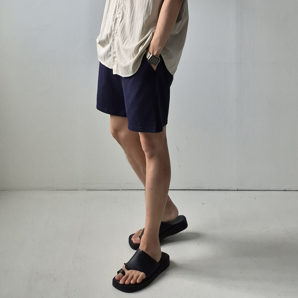 남자 여름반바지 밴딩 트레이닝 팬츠 남자 반바지 - 상세 이미지 3