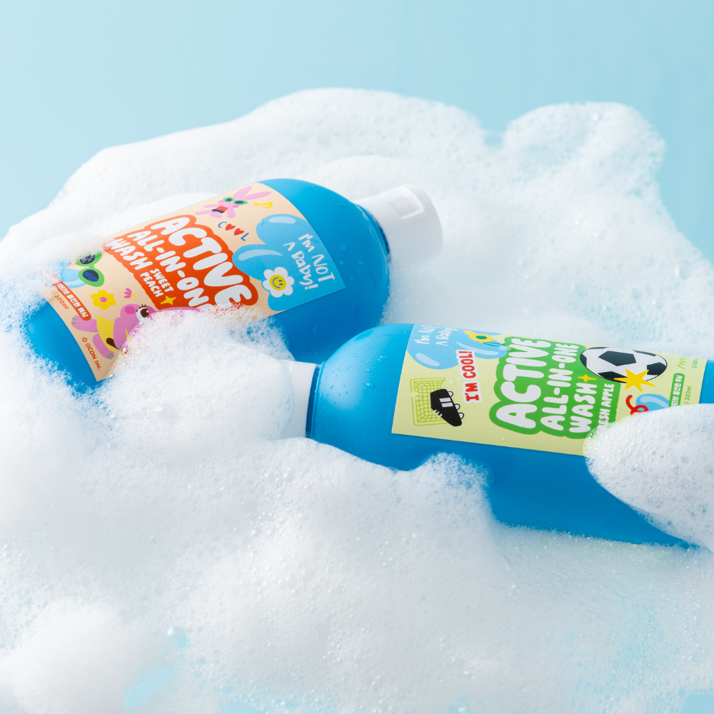 아임낫어베이비 액티브 키즈 올인원 워시 운동 샴푸 바디워시 300ml 1+1 - 상세 이미지 2