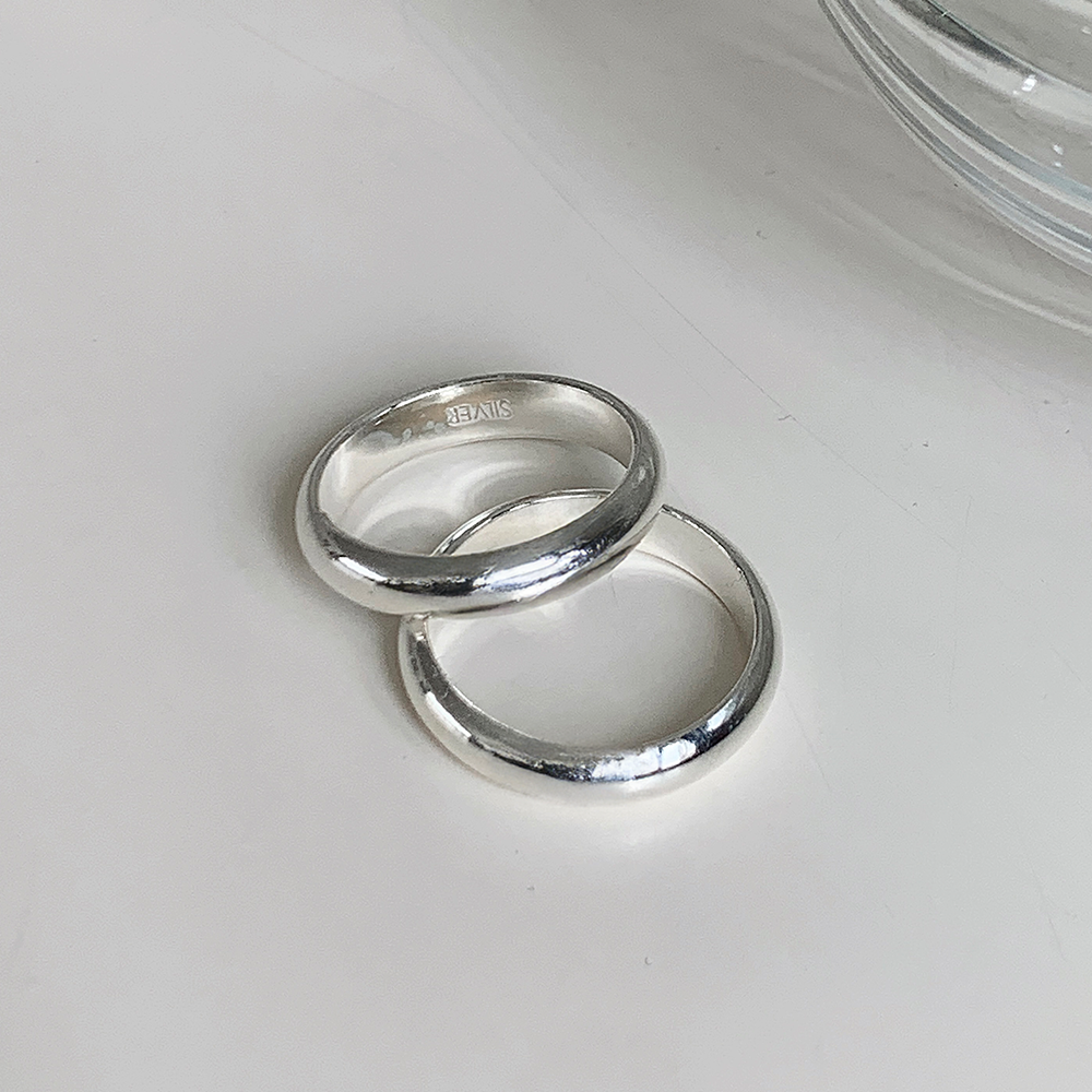 925하우스 은가락지 엥게이지 실버반지 커플링 데일리 볼드 우정반지 3mm 4mm 5mm