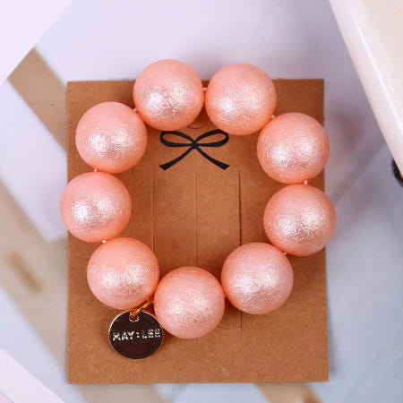 똥머리 핑크 볼 헤어밴드 헤어슈슈 코인