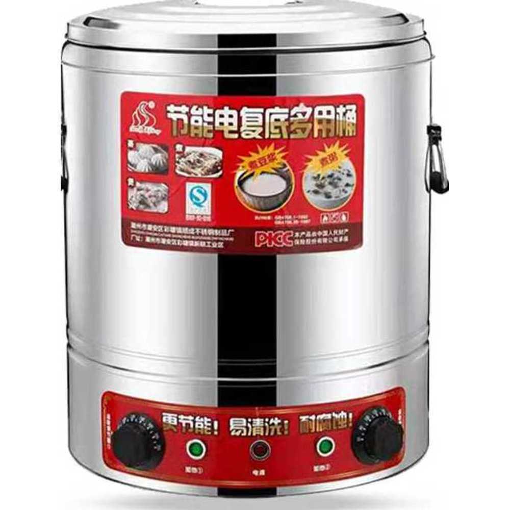 전기 보온통 조리죽 뷔페 레스토랑 업소용 찜 냄비 30L - 상품 이미지