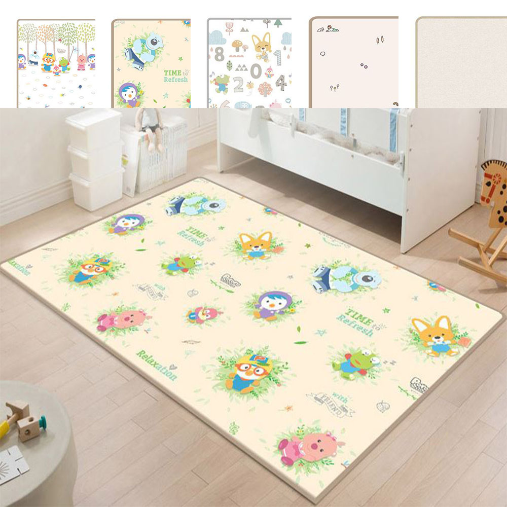 고밀도 쿠션 놀이방매트 2개입 귀여운 캐릭터 소음방지 방수 돗자리