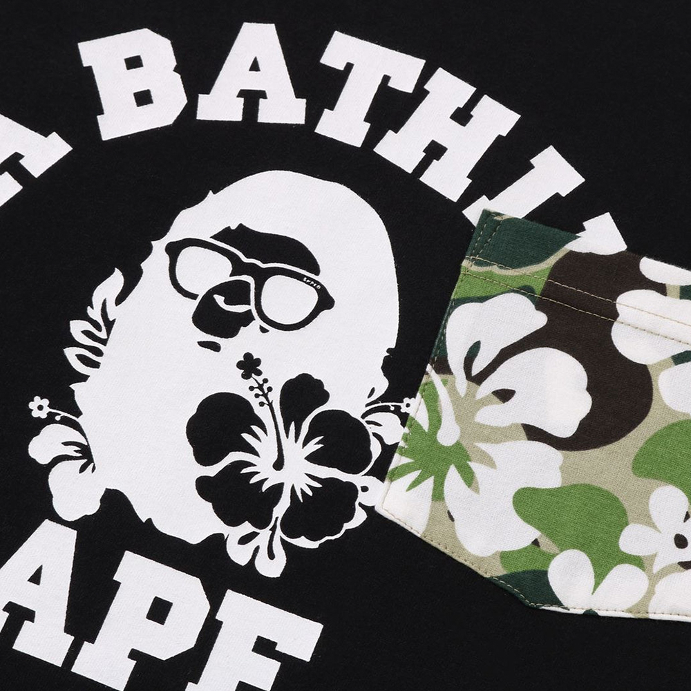 베이프 반팔티 ABC RESORT CAMO POCKET COLLEGE TEE 1L70-109-003 - 상세 이미지 4