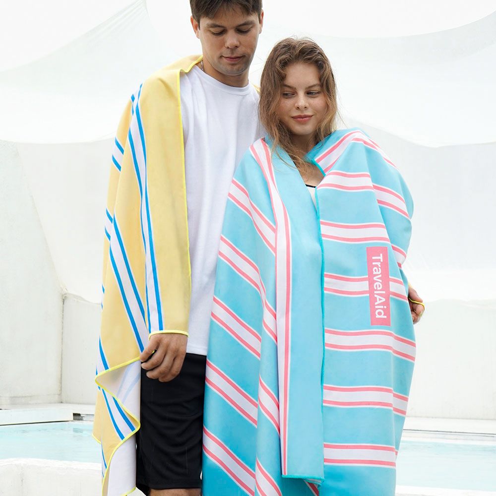 1+1 스트라이프 감성 성인 비치타올 대형 샤워수건